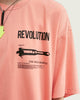 T-shirt Streetwear <br> oversize à imprimé - Rose - Boutique en ligne Streetwear