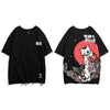 T-shirt imprimé MOONCAT - Noir / M - Boutique en ligne Streetwear