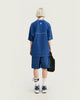 T-shirt oversize avec logo en relief - Bleu - Boutique en ligne Streetwear