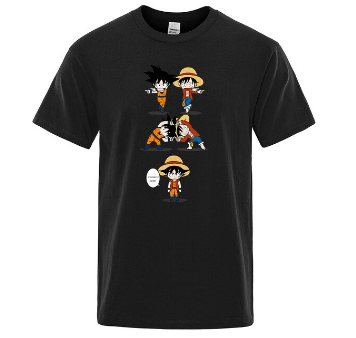 T-Shirt One Piece Fusion Luffy et Goku