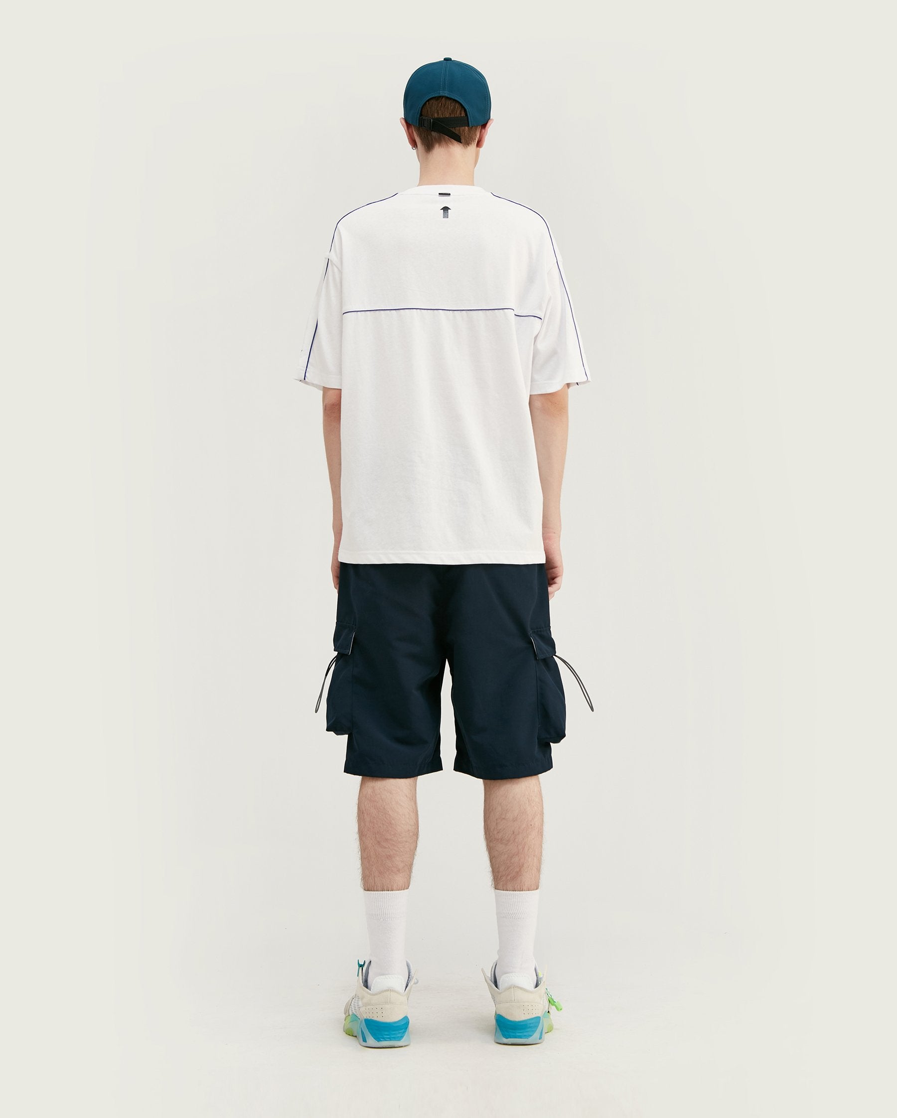 T-shirt oversize avec logo en relief - Blanc - Boutique en ligne Streetwear