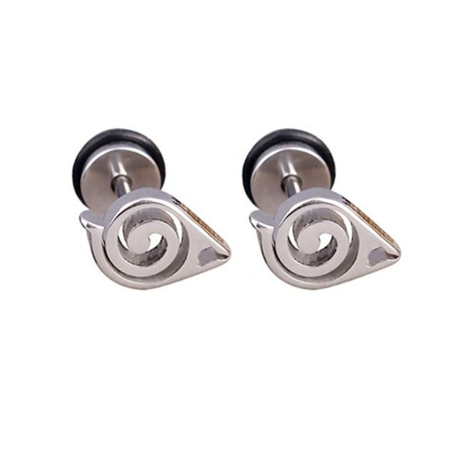 Boucle d'oreille Naruto - Emblème de Konoha - Streetwear Style