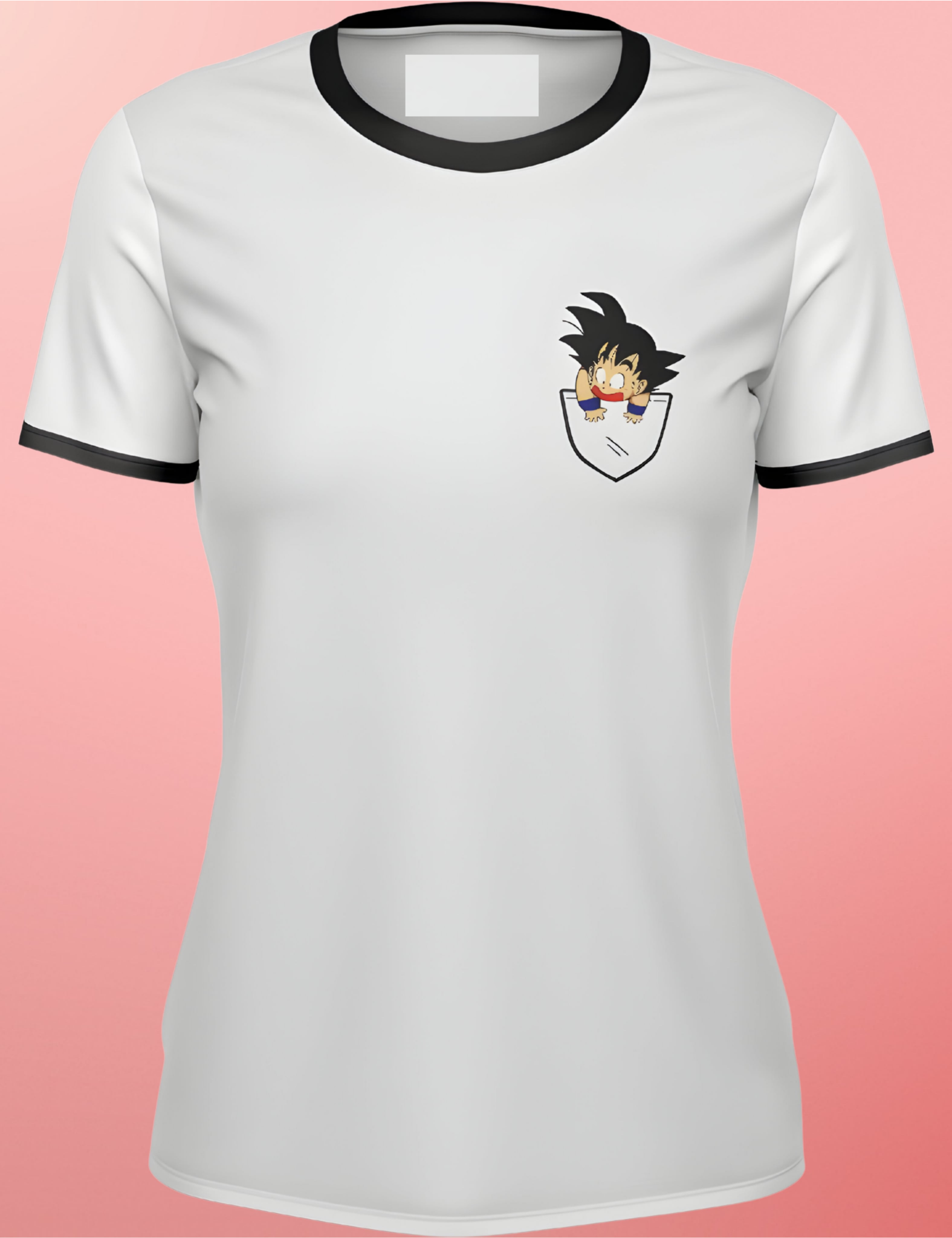 Dragon Ball Z T-Shirt DBZ Femme Goku Pocket