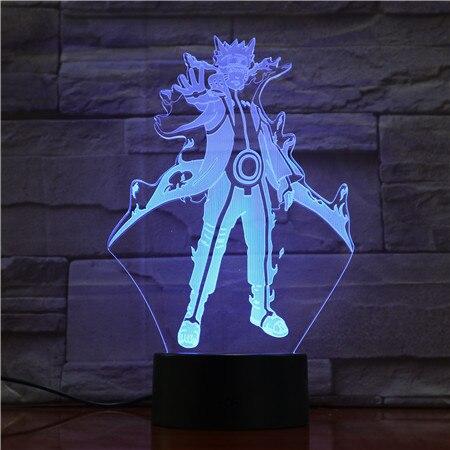 Lampe Acrylique Naruto Mode Kyubi