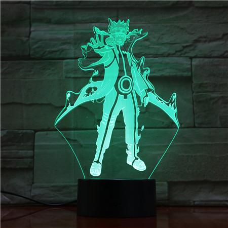 Lampe Acrylique Naruto Mode Kyubi