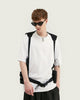 Charger l&#39;image dans la visionneuse de la galerie, Sacoche Streetwear &lt;br&gt; à style harnais - Noir - Boutique en ligne Streetwear