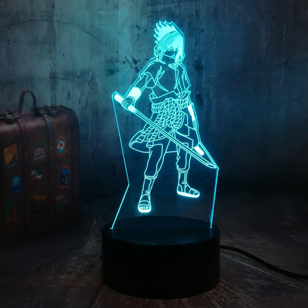 Lampe Acrylique Naruto Sasuke Uchiha