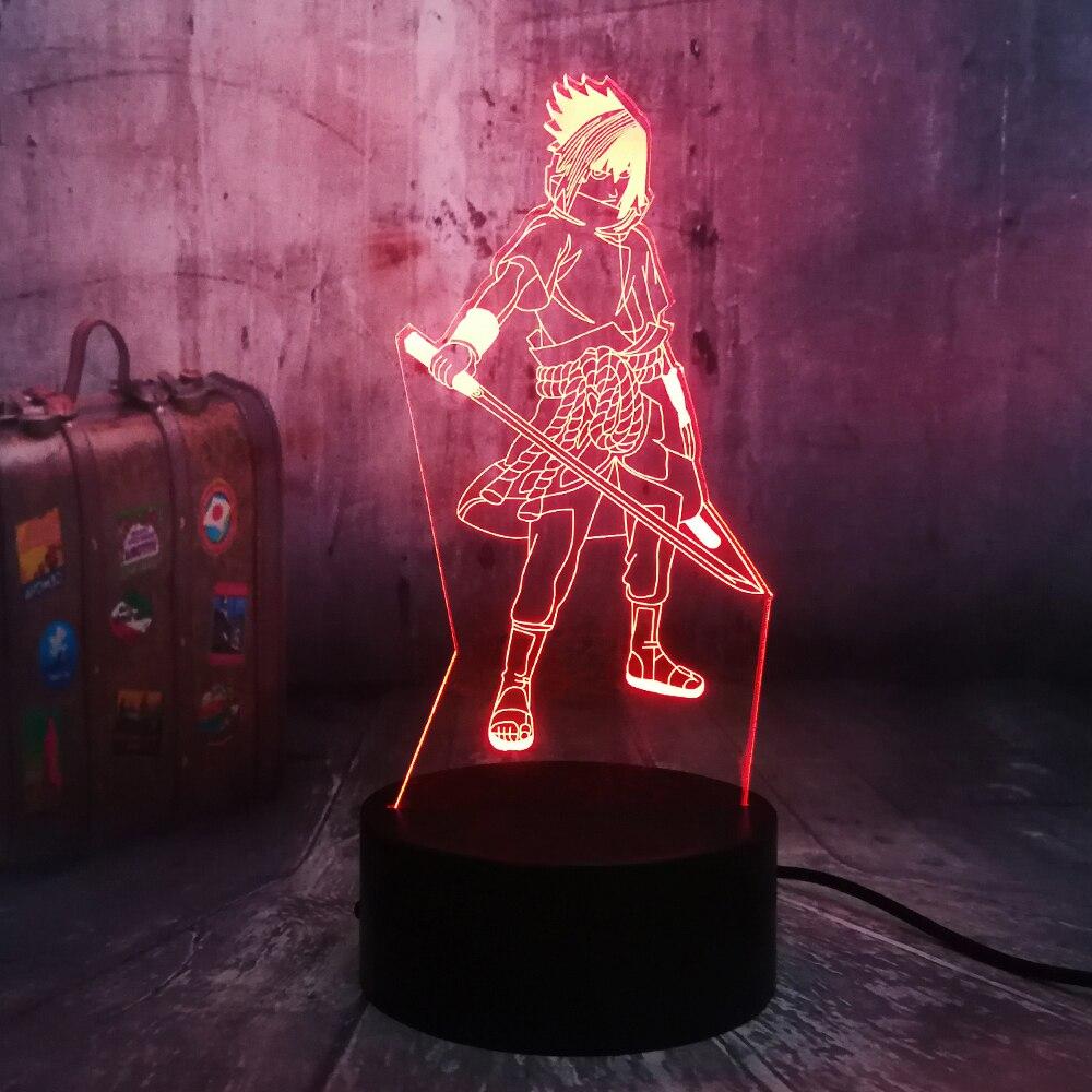 Lampe Acrylique Naruto Sasuke Uchiha