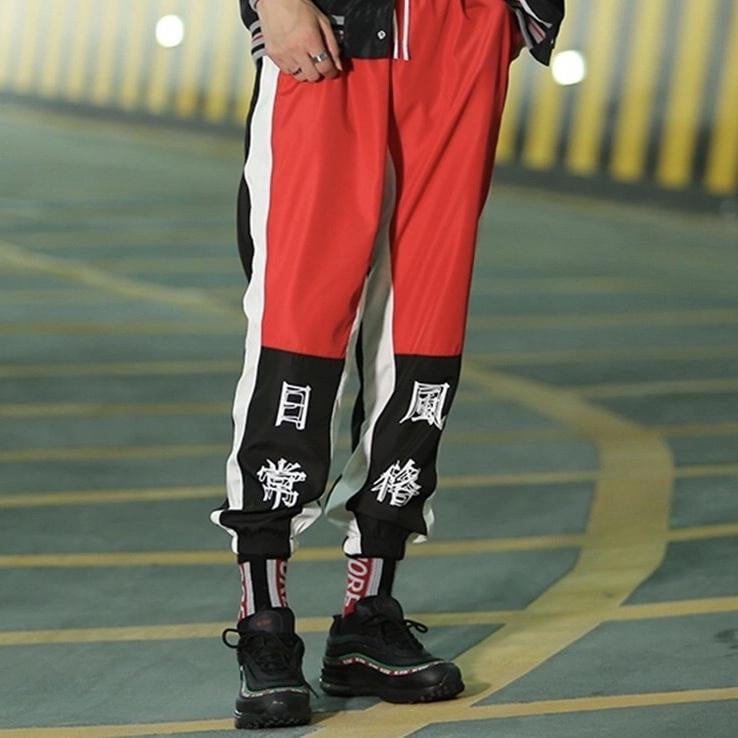 Pantalon OSAKA - Rouge / M - Boutique en ligne Streetwear