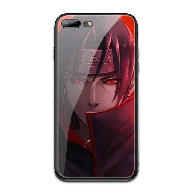 Coque Naruto iPhone<br> Itachi Akatsuki (Verre Trempé) - Streetwear Style