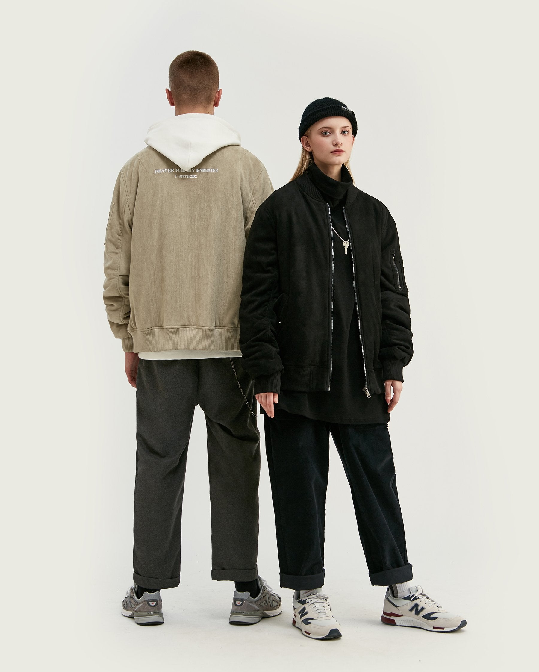 Bomber oversize - Noir - Boutique en ligne Streetwear