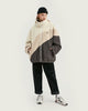 Veste tricolore en laine - Beige - Boutique en ligne Streetwear
