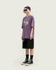 T-shirt Streetwear <br> à col ras du cou - Violet - Boutique en ligne Streetwear