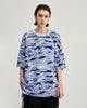 T-shirt Streetwear <br> à effet camouflage - Bleu - Boutique en ligne Streetwear