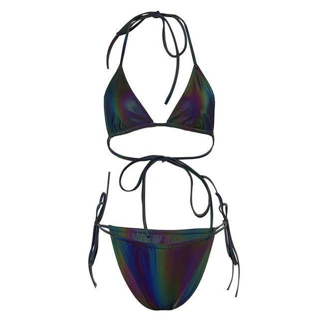 Bikini LASER (Multicolore Arc-en-ciel) Réfléchissant 3M™
