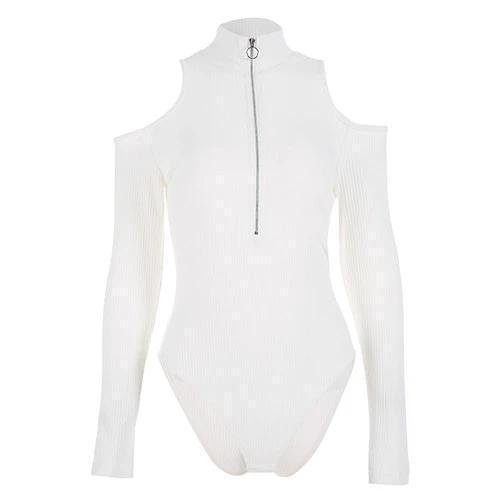 Body Col Roulé ZIPPÉ™ - Blanc / S - Boutique en ligne Streetwear