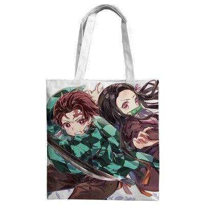 Cadeau Demon Slayer Kamado Tanjirou Cosplay Sac en toile demon slayer