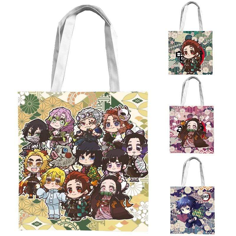 Cadeau Demon Slayer Kamado Tanjirou Cosplay Sac en toile demon slayer