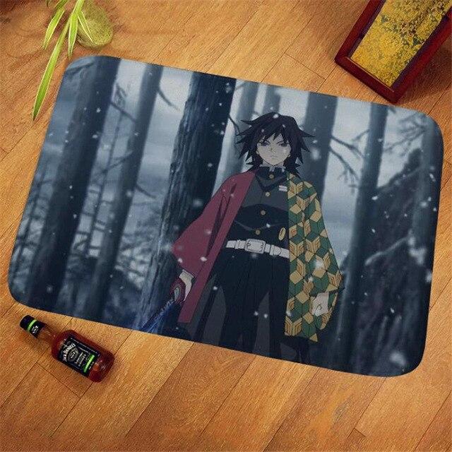 Cadeau tapis antiderapant goodies Demon Slayer Carpet Kimetsu No Yaiba Tanjirou Nezuko Zenitsu Inosuke