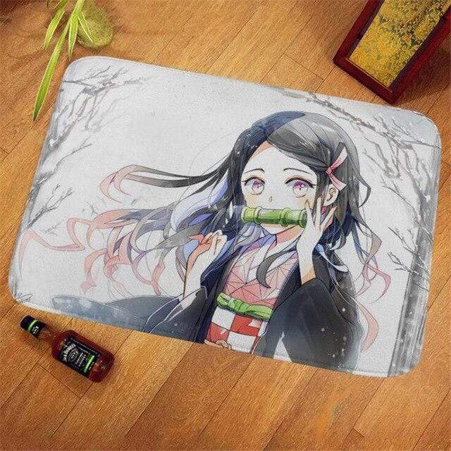 Cadeau tapis antiderapant goodies Demon Slayer Carpet Kimetsu No Yaiba Tanjirou Nezuko Zenitsu Inosuke