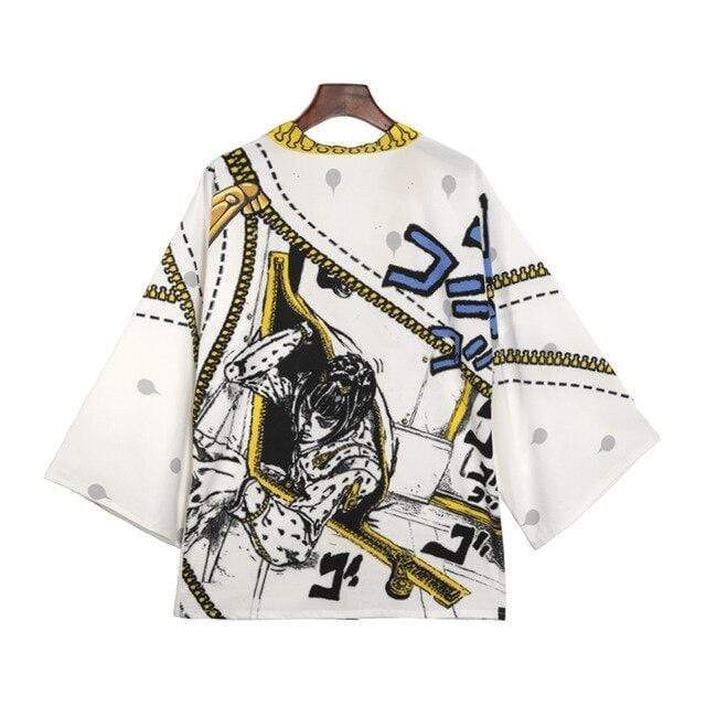 Cape JoJos Bizarre aventure unisexe Giorno Giovanna Bruno Bucciarati haori kimono