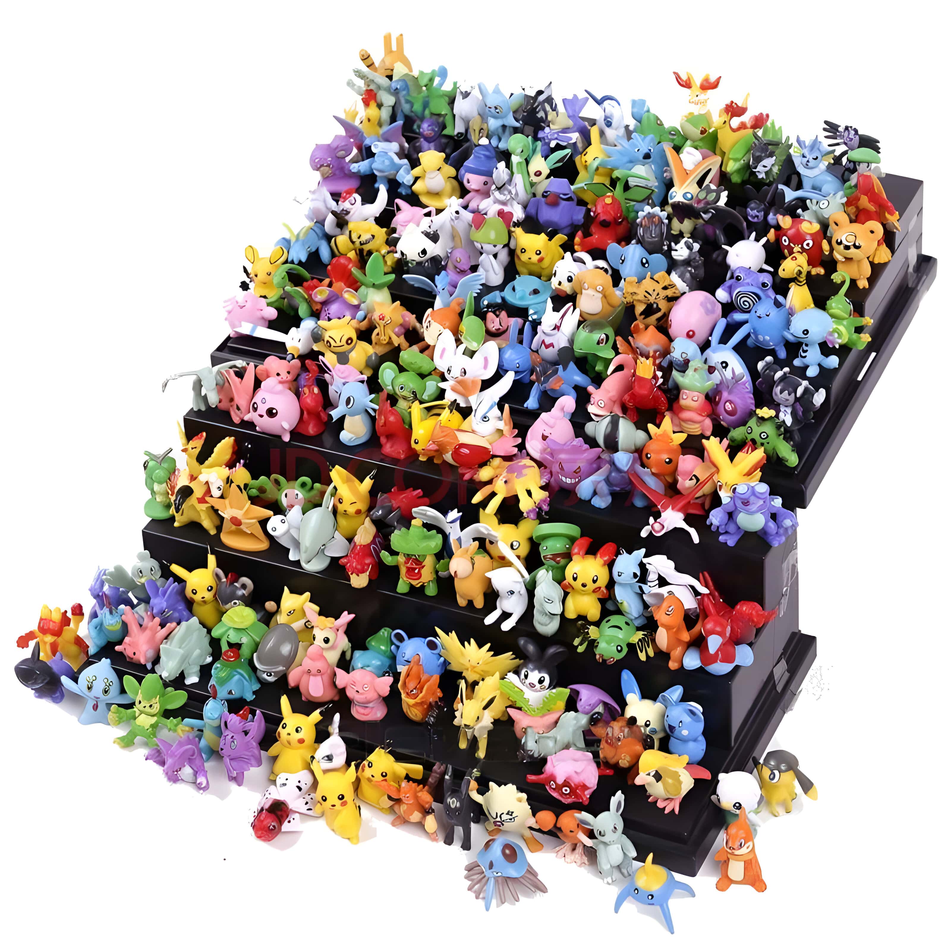 Collection de Figurines Pokémon Pikachu - 144 Pièces de Différents Styles (2-3 cm)