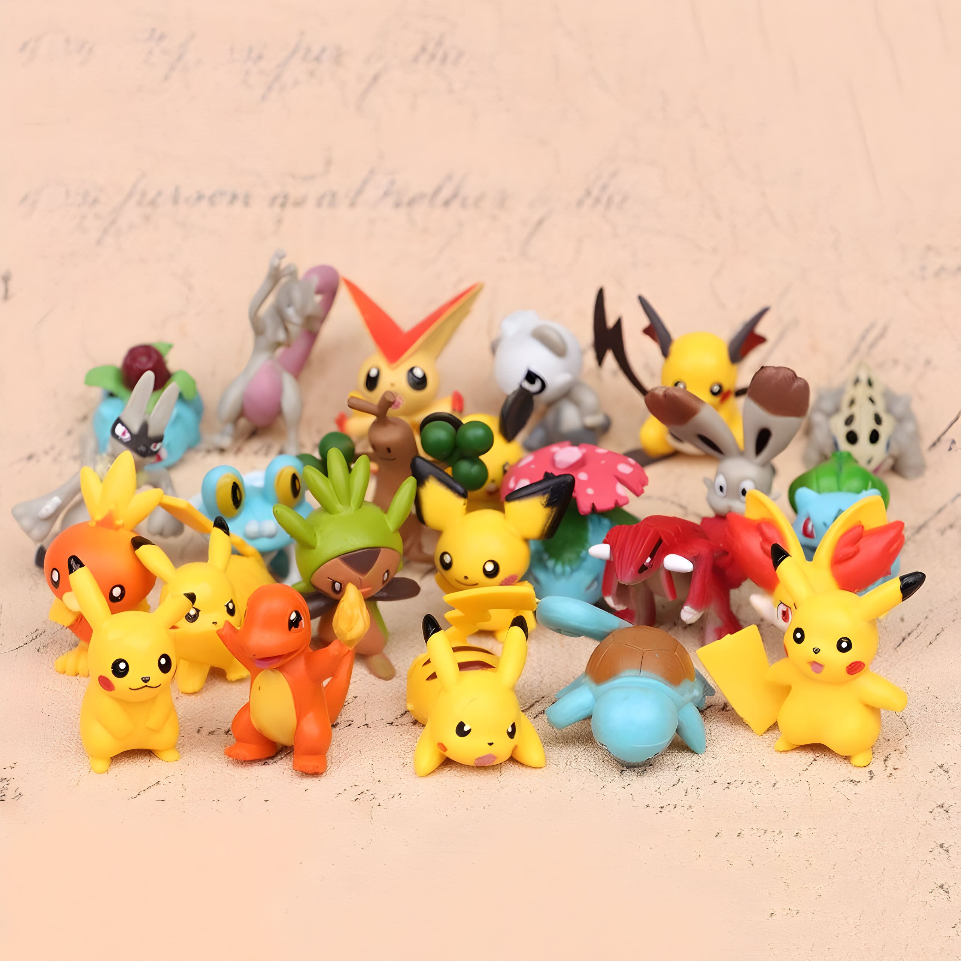 Collection de Figurines Pokémon Pikachu - 144 Pièces de Différents Styles (2-3 cm)