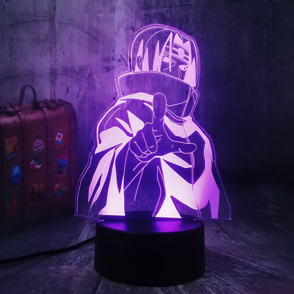 Lampe Acrylique Naruto Itachi Uchiha