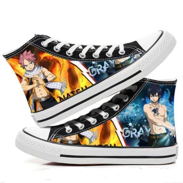 Fairy Tail Chaussures pour homme et femme, en toile, confortables, pour étudiants de dessin animé, cosplay, aide élevée, décontracté