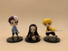 Figurine Demon Slayer Qposket Nezuko Zenitsu Tanjirou Giyuu Inosuke Q Ver.  Kimetsu no Yaiba Anime PVC