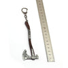 Charger l&#39;image dans la visionneuse de la galerie, God of War 4 porte-clés Kratos glace arme Leviathan hache pendentif métal clé porte-anneau sac hommes voiture porte-clés