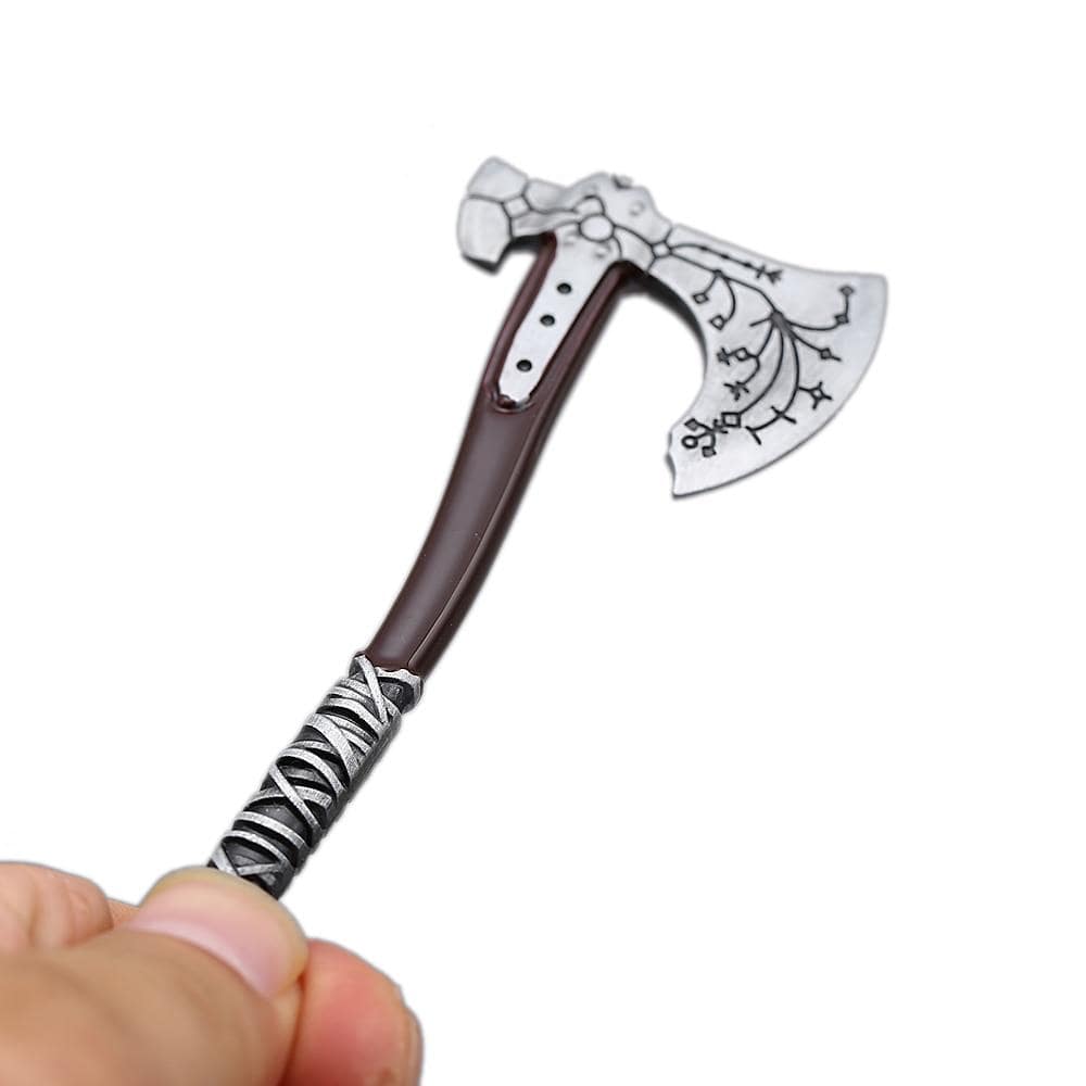 God of War 4 porte-clés Kratos glace arme Leviathan hache pendentif métal clé porte-anneau sac hommes voiture porte-clés