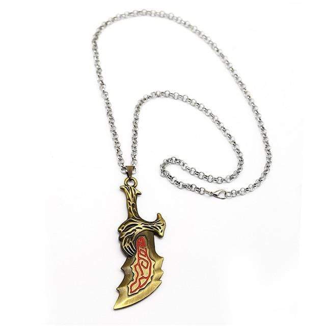 Goodies God Of War 60cm collier KRATOS arme lames de Chaos métal Cool pendentif