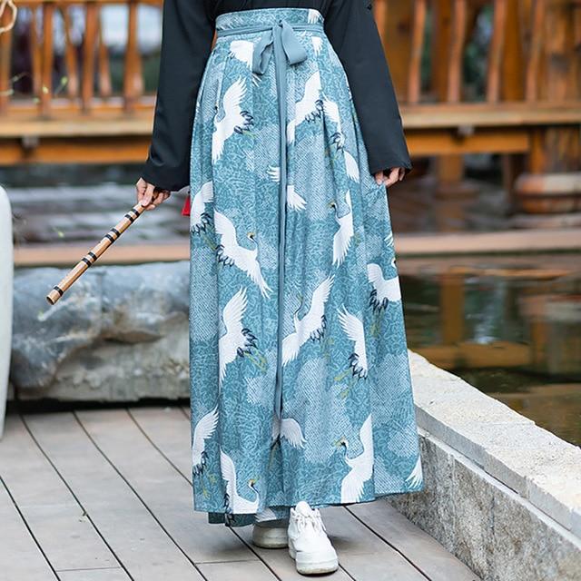 Hakama Motif Grue - Mon Kimono