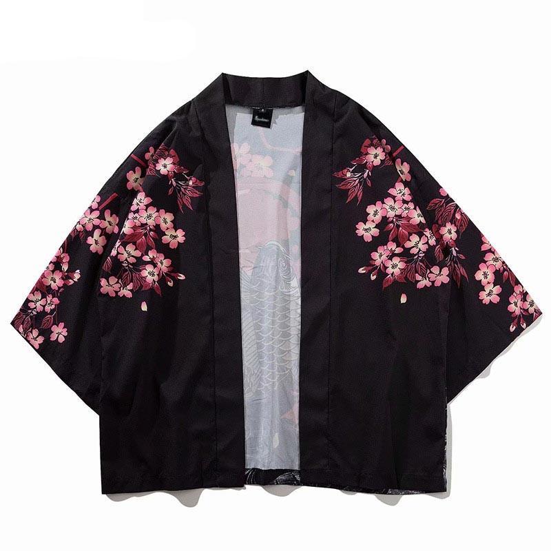 Haori Kimono Cardigan Noir