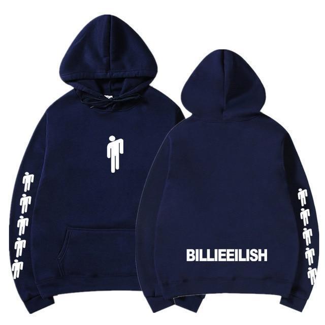 Hoodie BILLIE EILISH™ - Bleu Foncé / S - Boutique en ligne Streetwear