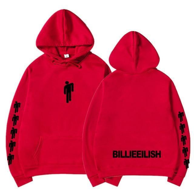 Hoodie BILLIE EILISH™ - Rouge 2 / S - Boutique en ligne Streetwear