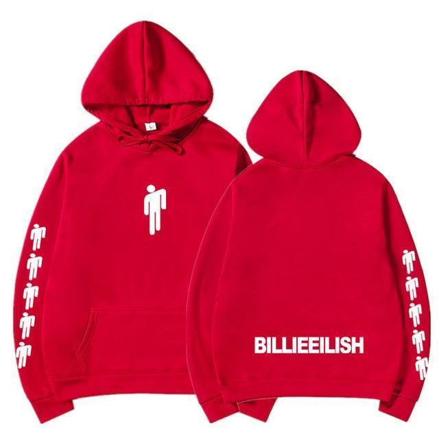 Hoodie BILLIE EILISH™ - Rouge / S - Boutique en ligne Streetwear