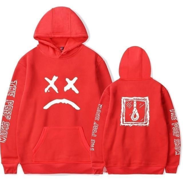 Hoodie SAD (MARSHMELLO x LIL PEEP)™ - Rouge / XXS - Boutique en ligne Streetwear