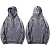 Hoodie Storm Pull Hoodies Mangas Kimonojaponais Gris S 