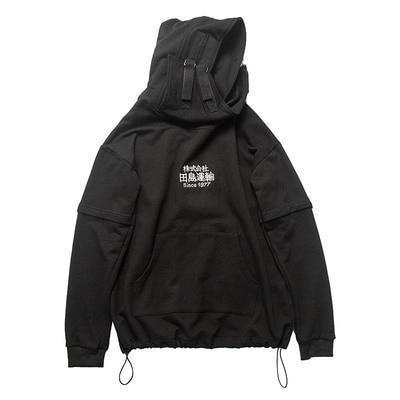 Hoodie STRAP V2™ - Noir / M - Boutique en ligne Streetwear