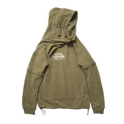 Hoodie STRAP V2™ - Vert militaire / M - Boutique en ligne Streetwear