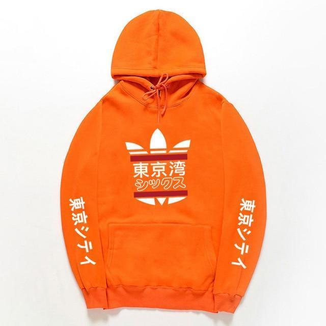 Hoodie "TOKYO" V2™ - Orange 2 / XS - Boutique en ligne Streetwear