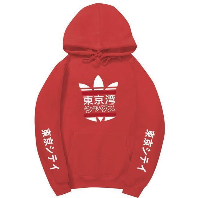 Hoodie "TOKYO" V2™ - Rouge 2 / XS - Boutique en ligne Streetwear