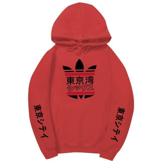 Hoodie "TOKYO" V2™ - Rouge / XS - Boutique en ligne Streetwear