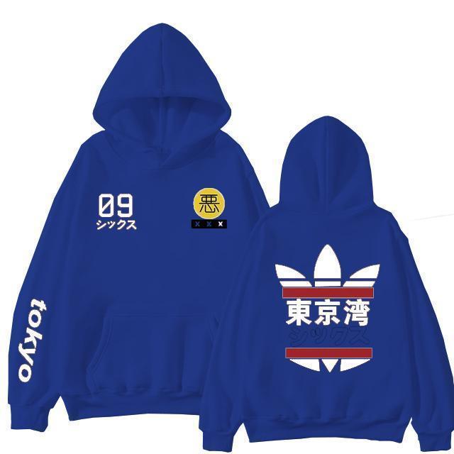 Hoodie "TOKYO"™ - Bleu 2 / XS - Boutique en ligne Streetwear