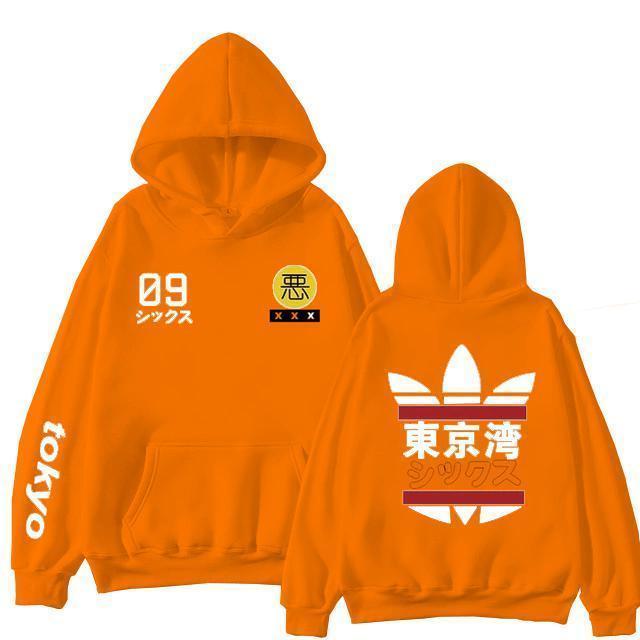 Hoodie "TOKYO"™ - Orange 2 / XS - Boutique en ligne Streetwear