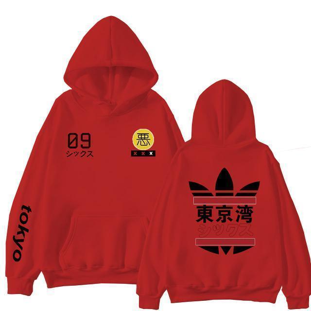 Hoodie "TOKYO"™ - Rouge / XS - Boutique en ligne Streetwear