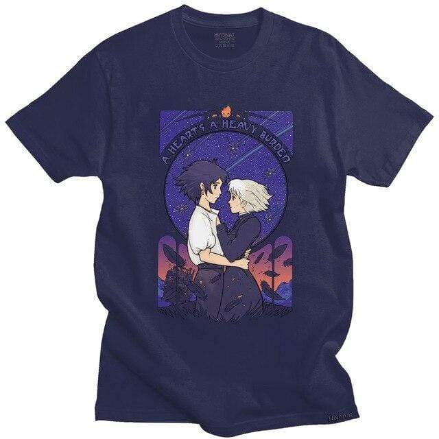 Howl'S Moving Castle A Heart'S A Heavy Burden t-shirt manches courtes 100% coton décontracté mode cosplay