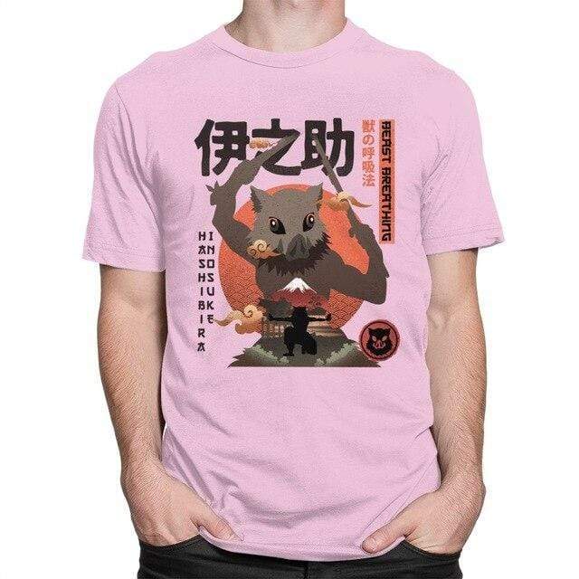 Inosuke Hashibira Demon Slayer T-shirt Kimetsu No Yaiba t-shirt manches courtes 100% coton décontracté mode cosplay